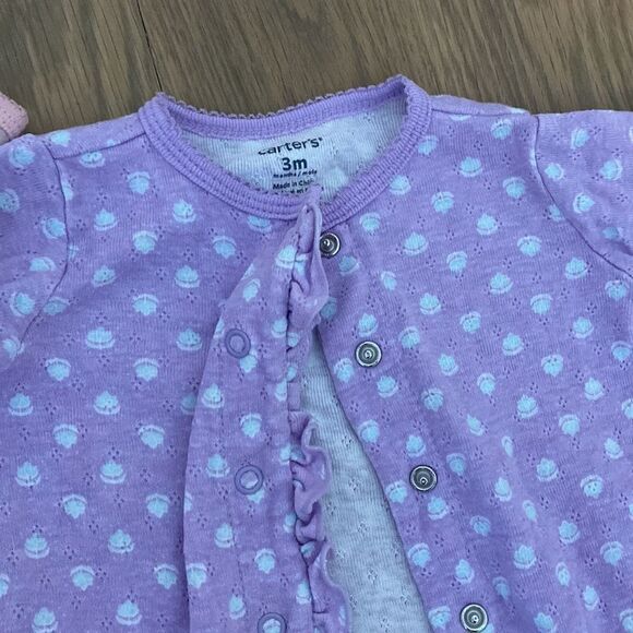Carters snap onesie pajamas 3M - Picture 3 of 5